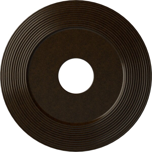 Ekena Millwork Adonis Ceiling Medallion (Fits Canopies up to 10 1/4"), 16 1/8"OD x 3 5/8"ID x 1"P, Bronze CM16ADBZS - main